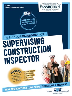 cover image of Supervising Construction Inspector